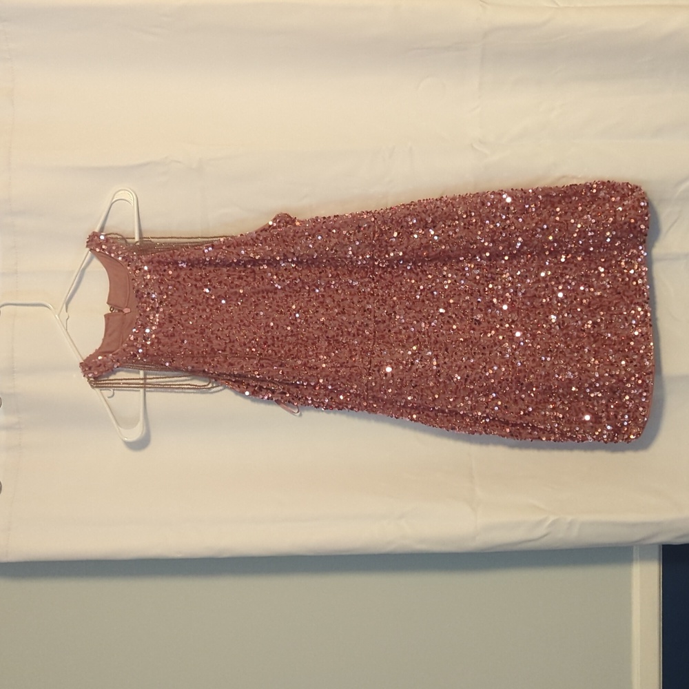 Pink sequin dress